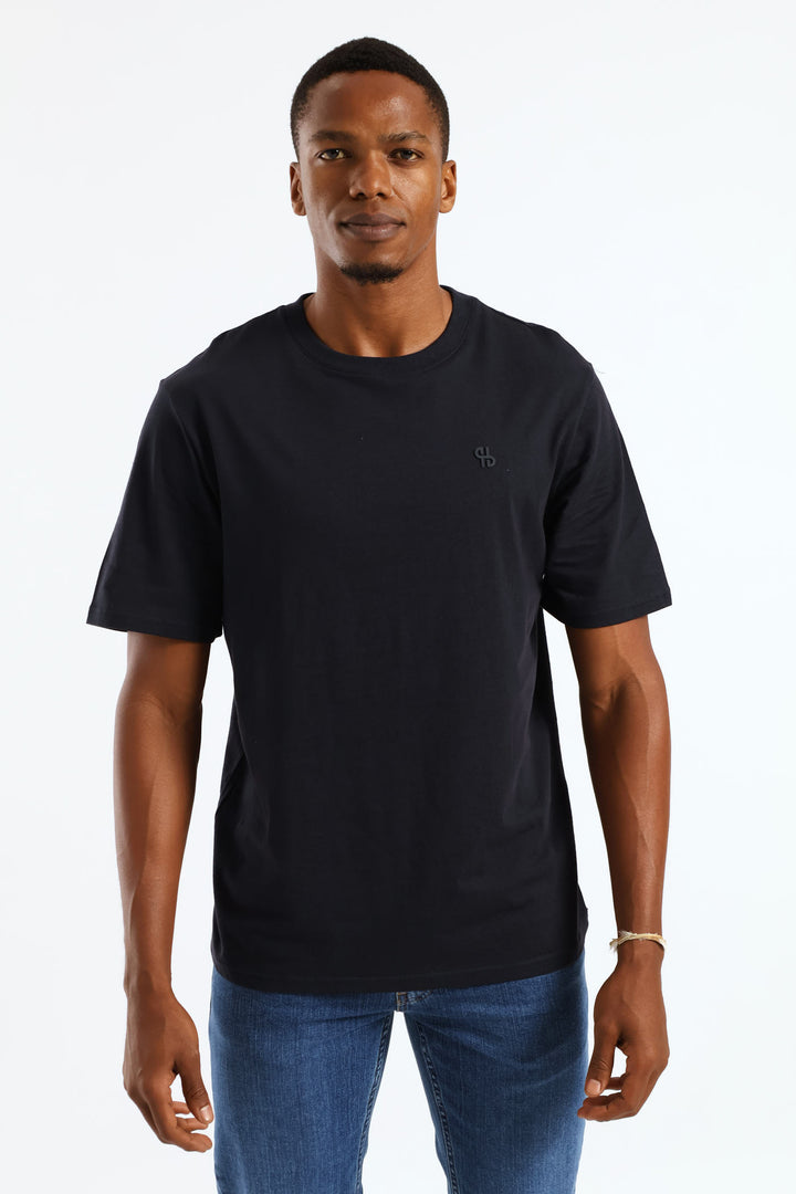 Hd Basic Crew Neck T-Shirt - Navy