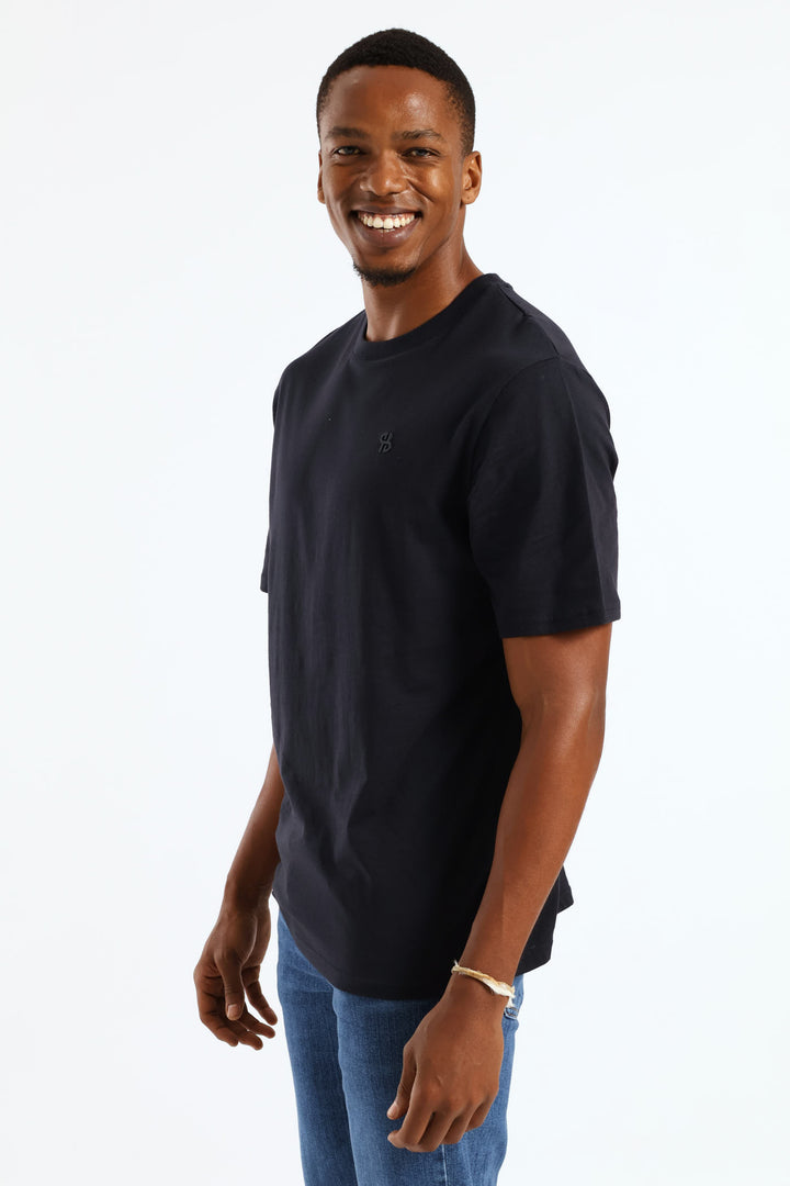 Hd Basic Crew Neck T-Shirt - Navy