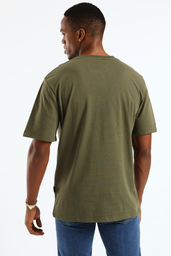 Stone Denim California Tee - Fatigue