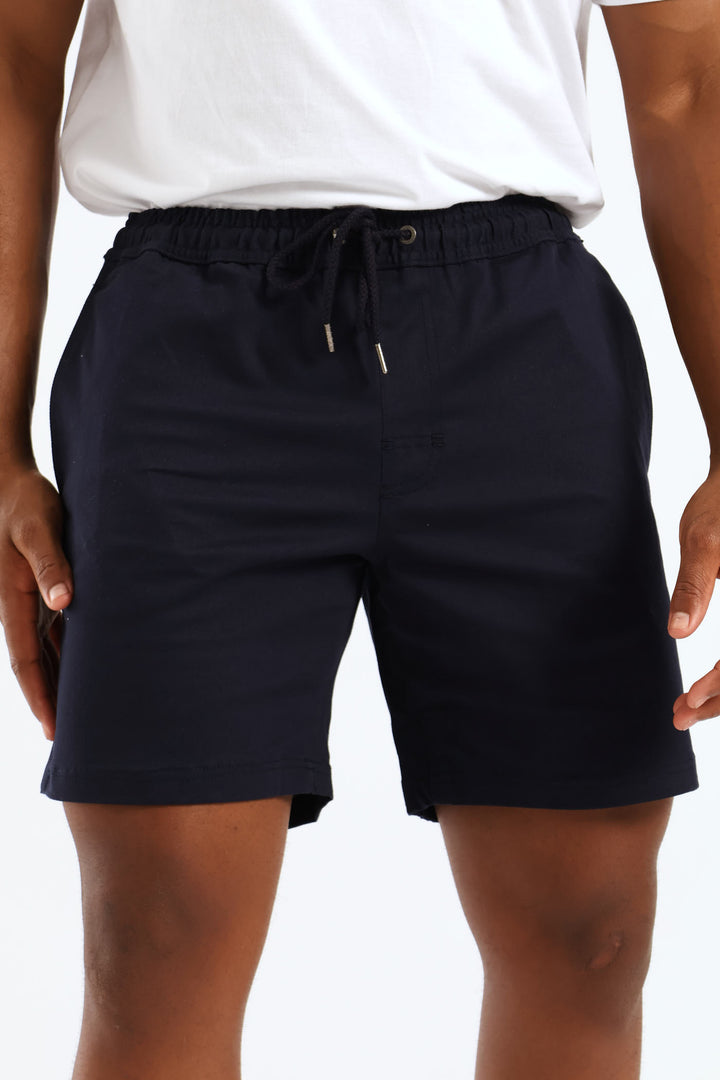 Elastic Short - Navy