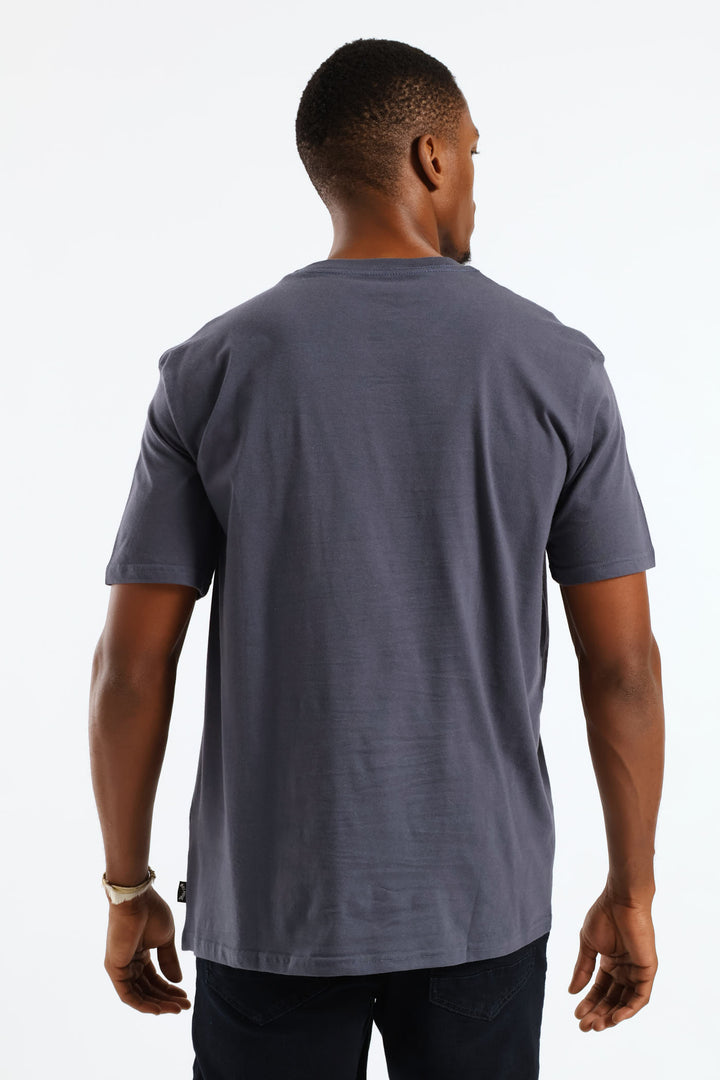 All Day Embroidered Tee - Navy