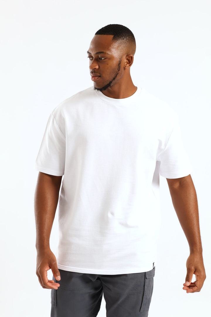 Boxy Basic Tee - White