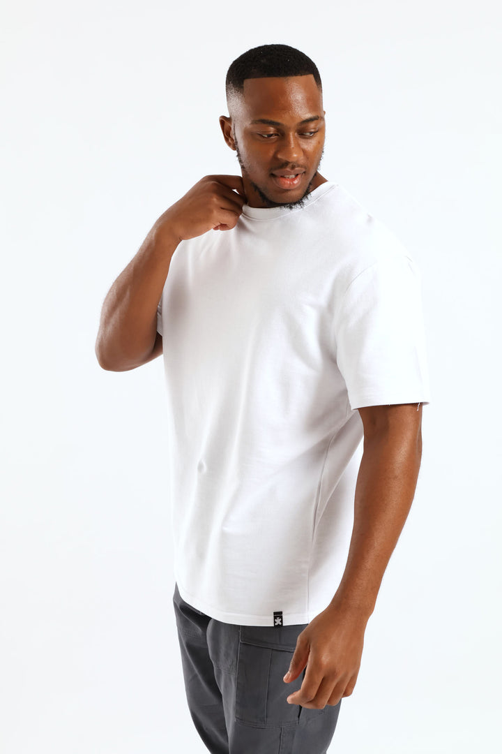 Boxy Basic Tee - White