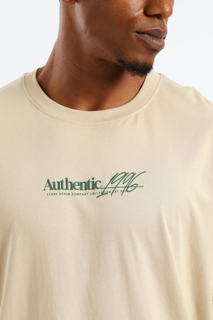 Est. 1996 Front & Back Tee - Stone