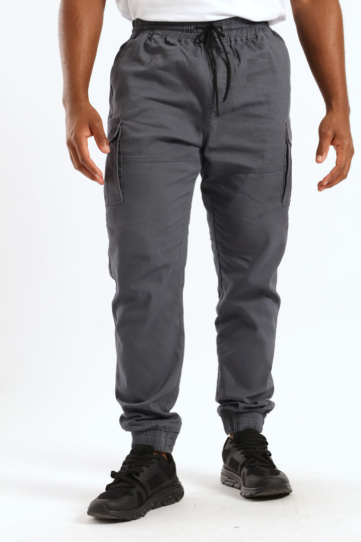 Basic Cargo Pants - Dark Grey