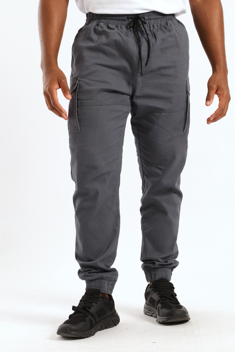 Basic Cargo Pants - Dark Grey