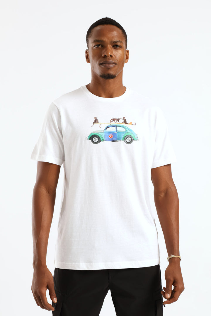 Monkey Bug Tee - White