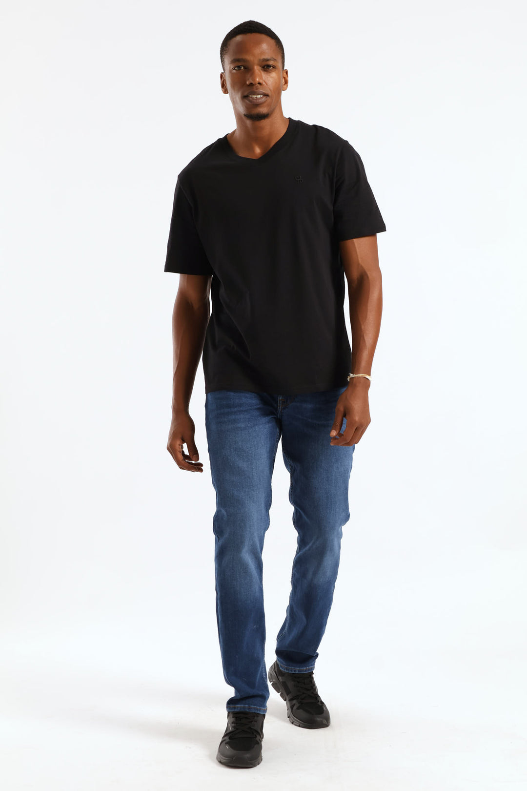Hd Basic V-Neck T-Shirt - Black