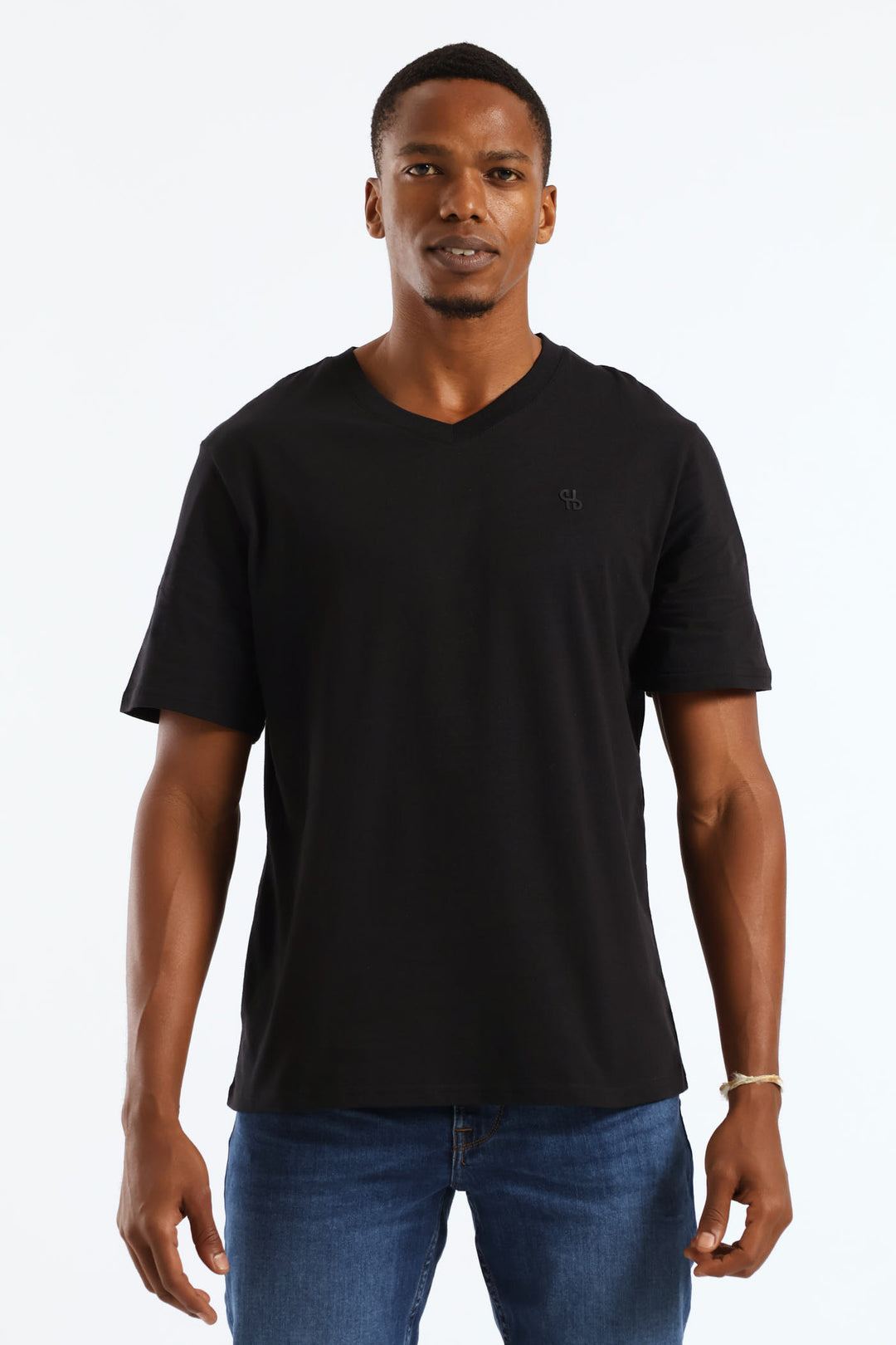 Hd Basic V-Neck T-Shirt - Black