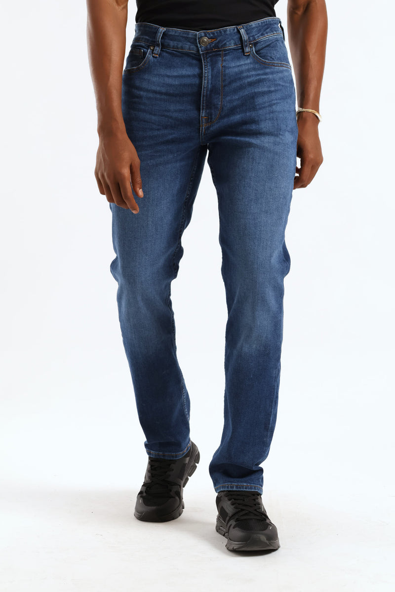 Mark Slim Tapered Jean - Mid Wash