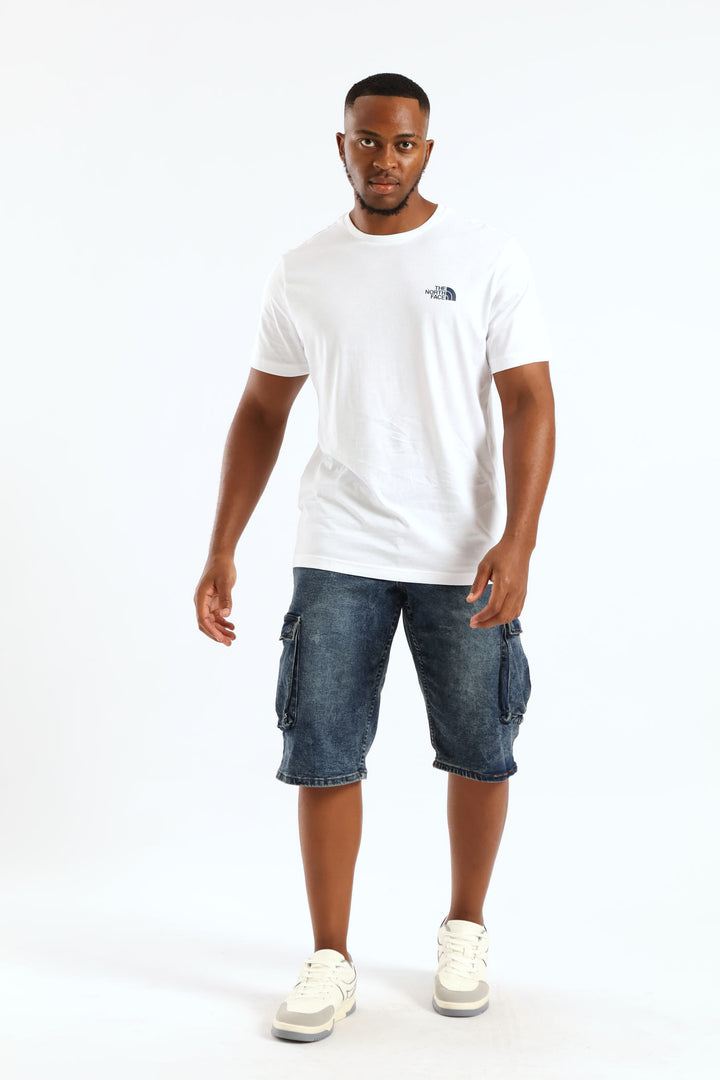 Vertical Logo Tee - White