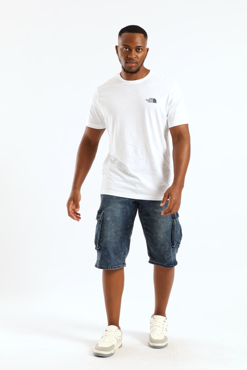 Vertical Logo Tee - White