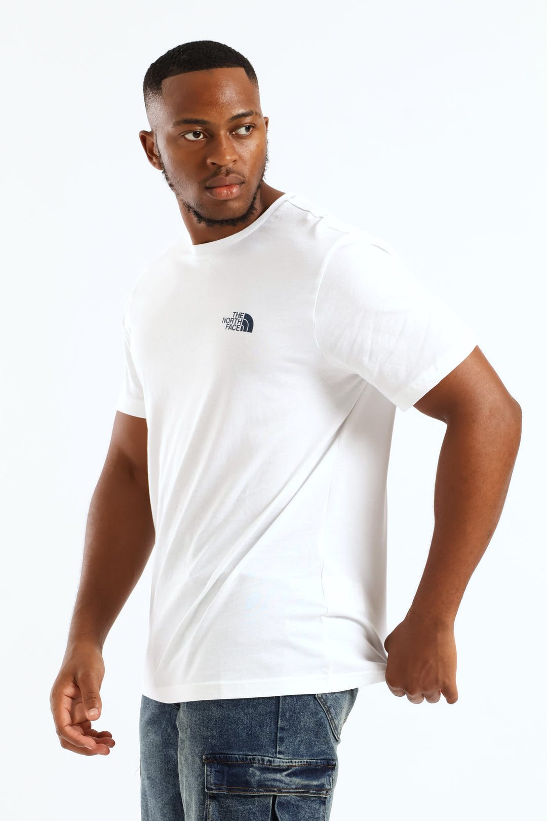 Vertical Logo Tee - White