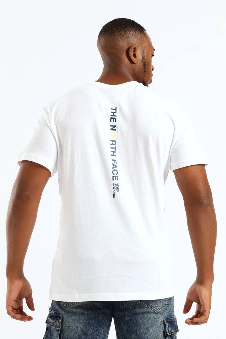 Vertical Logo Tee - White