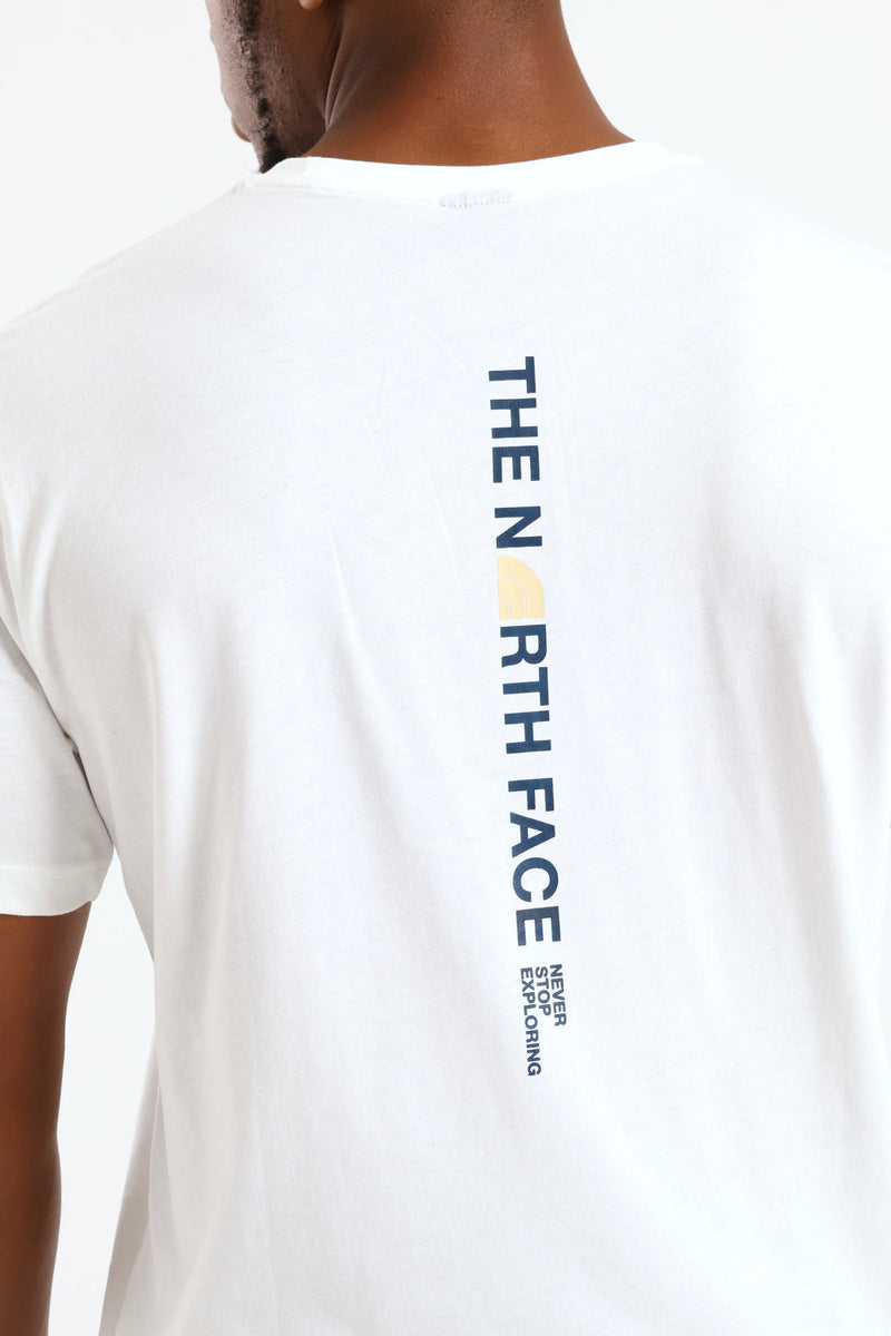 Vertical Logo Tee - White