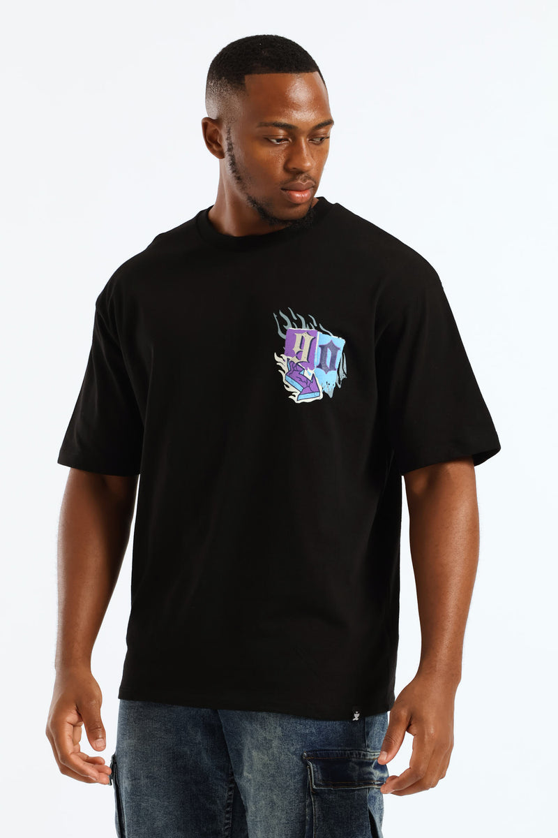 Urban Culture Oversized Tee - Black