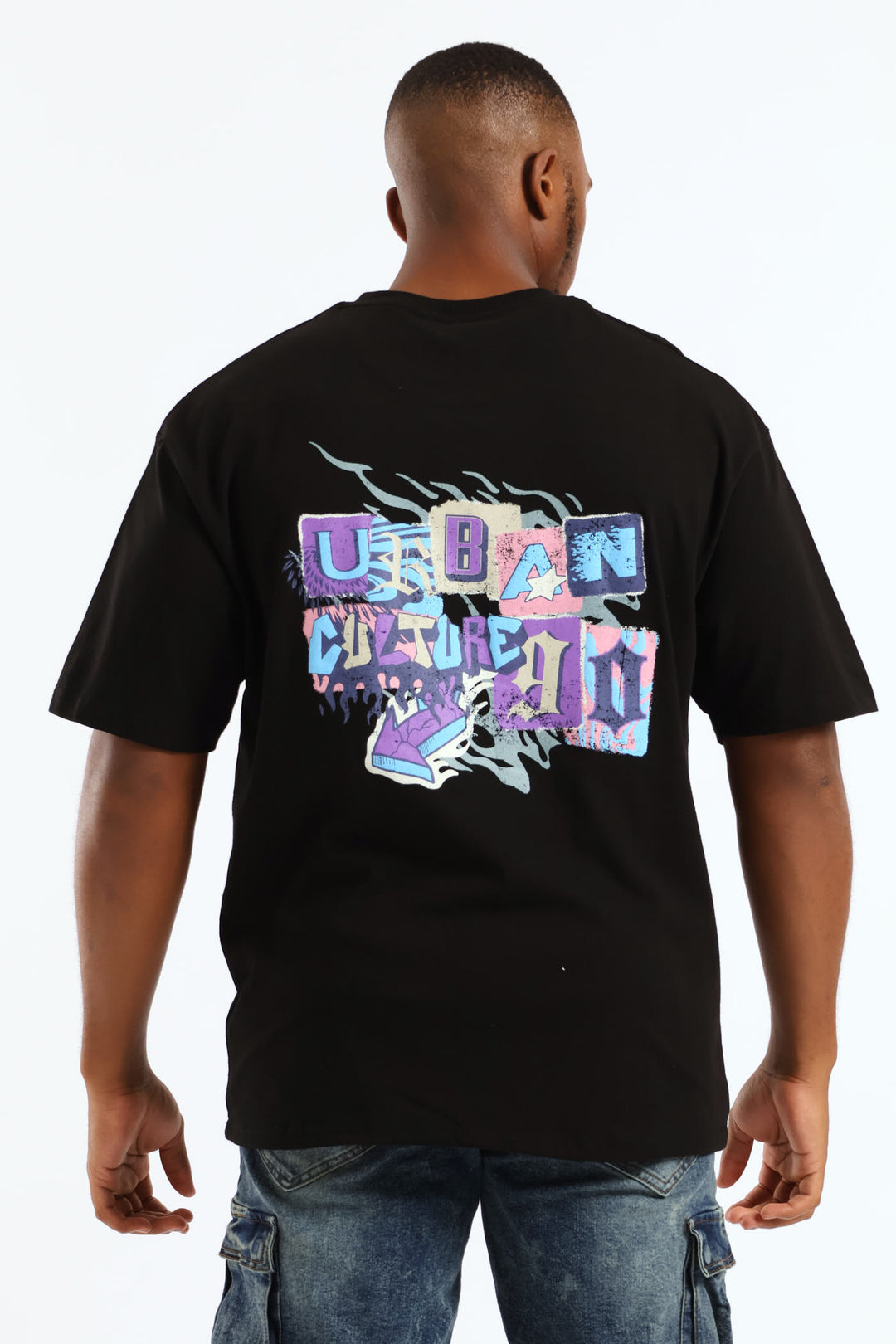 Urban Culture Oversized Tee - Black