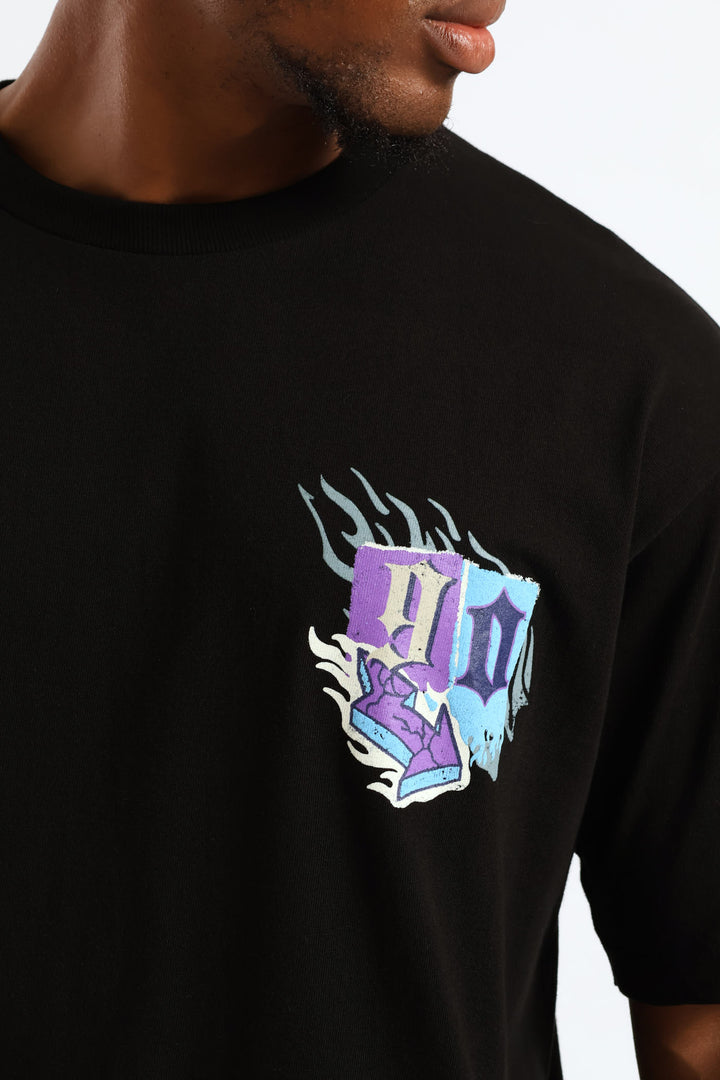 Urban Culture Oversized Tee - Black