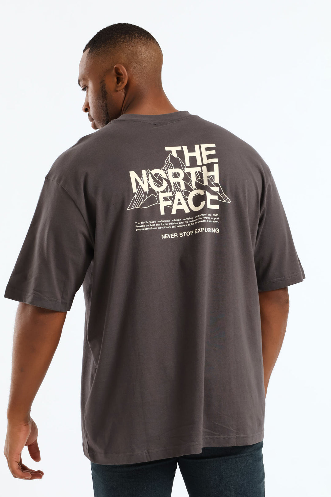 Mountain Sketch Tee - Charcoal