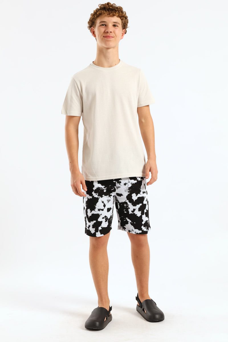 Boys Pique T-Shirt - Stone