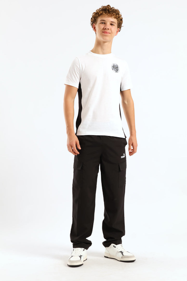 Boys Woven Cargo Pant - Black