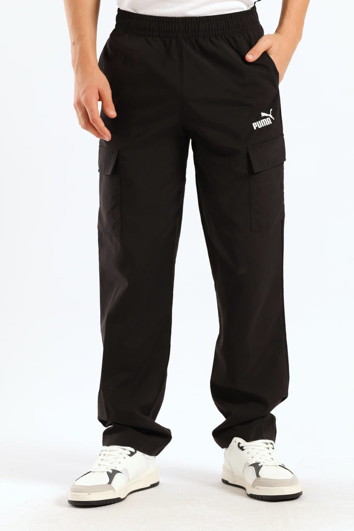 Boys Woven Cargo Pant - Black