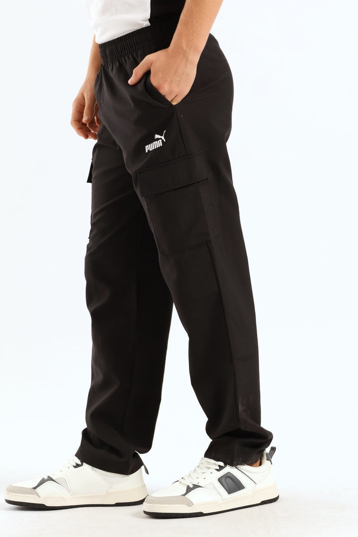 Boys Woven Cargo Pant - Black