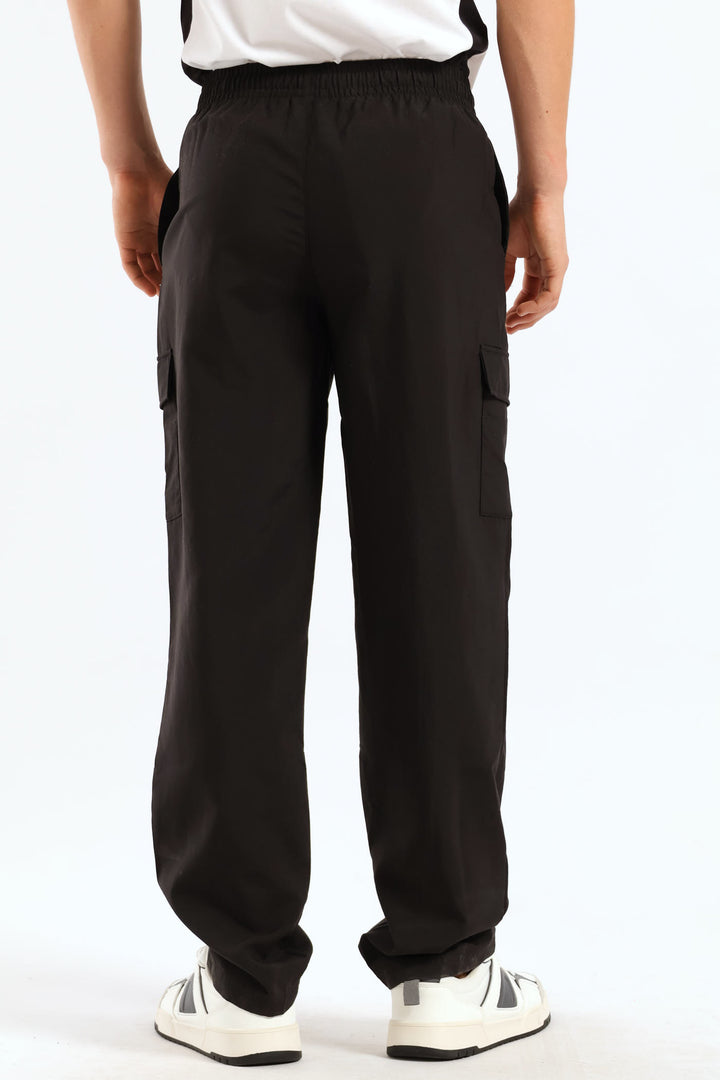 Boys Woven Cargo Pant - Black