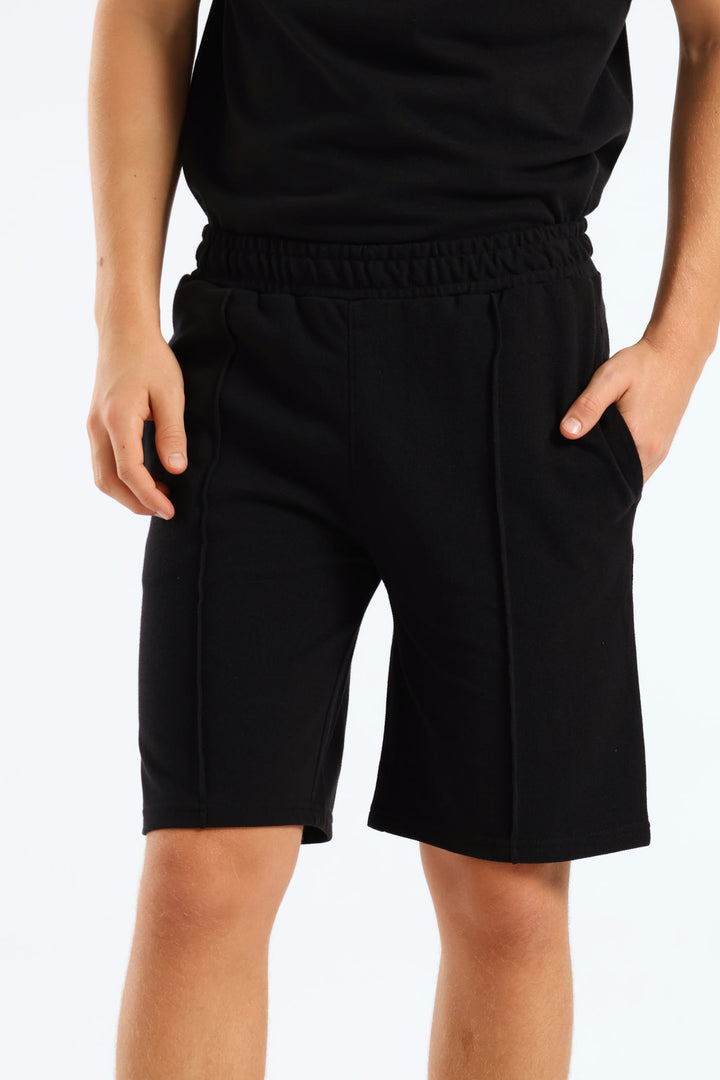 Boys Pique Short - Black