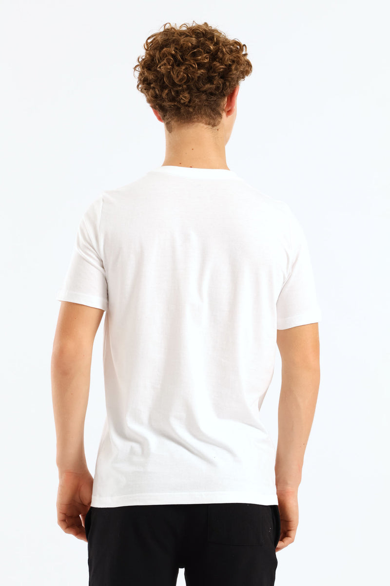 Boys No.1 Logo Tee - White/Blue