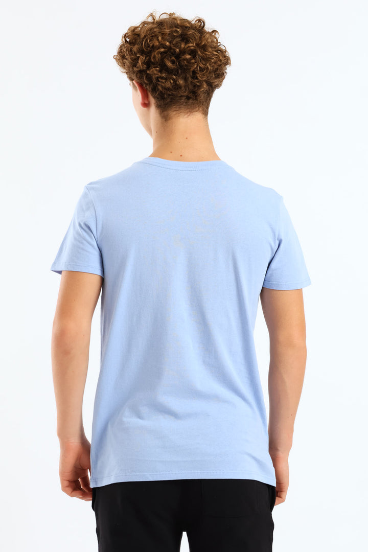 Boys Gaming Consoles Printed Tee - Blue