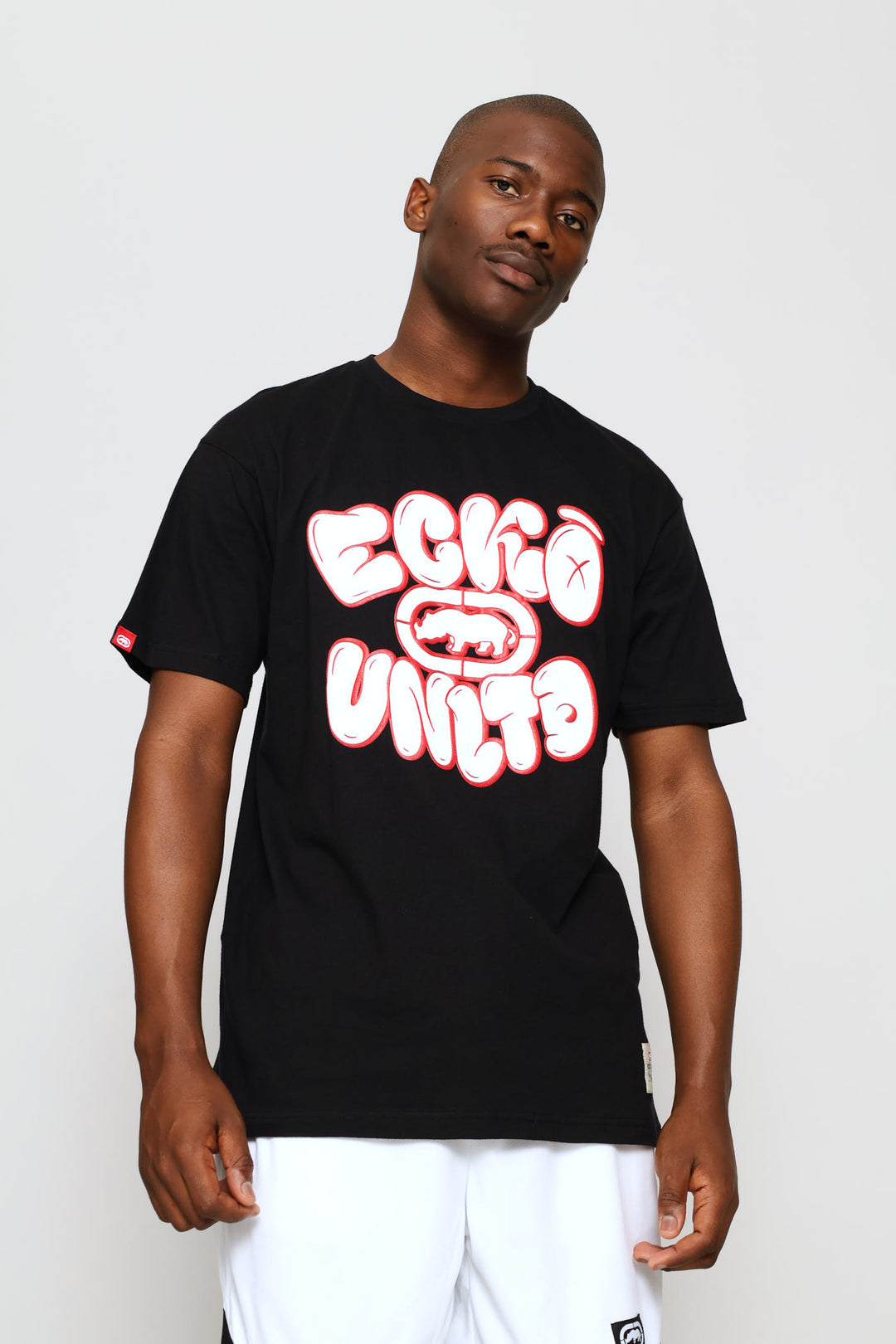 Paint Back Print Tee - Black