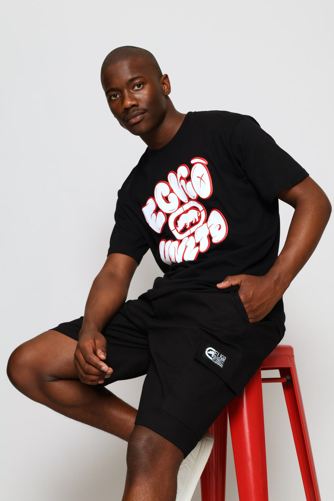 Woven Cargo Short - Black
