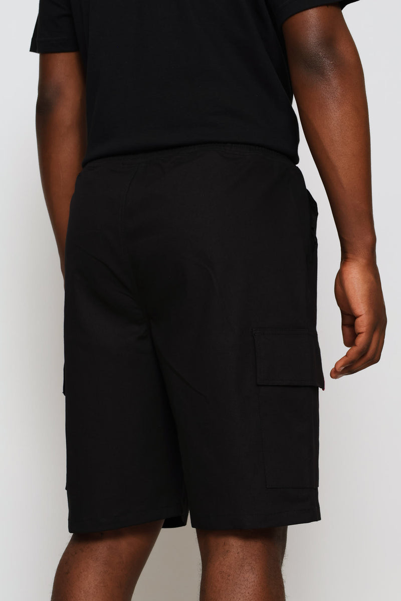 Woven Cargo Short - Black