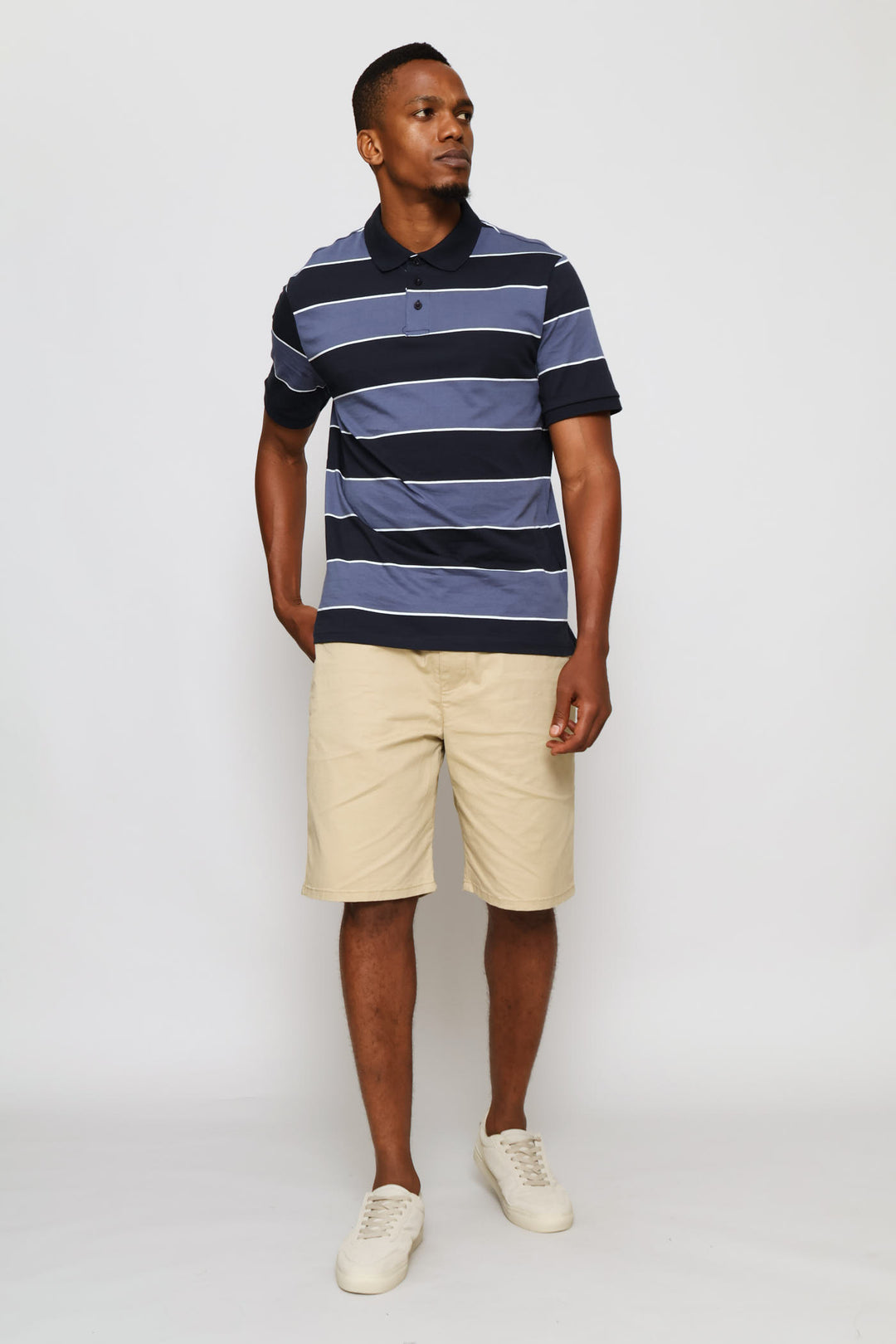 Elasticated Chino Short - Stone