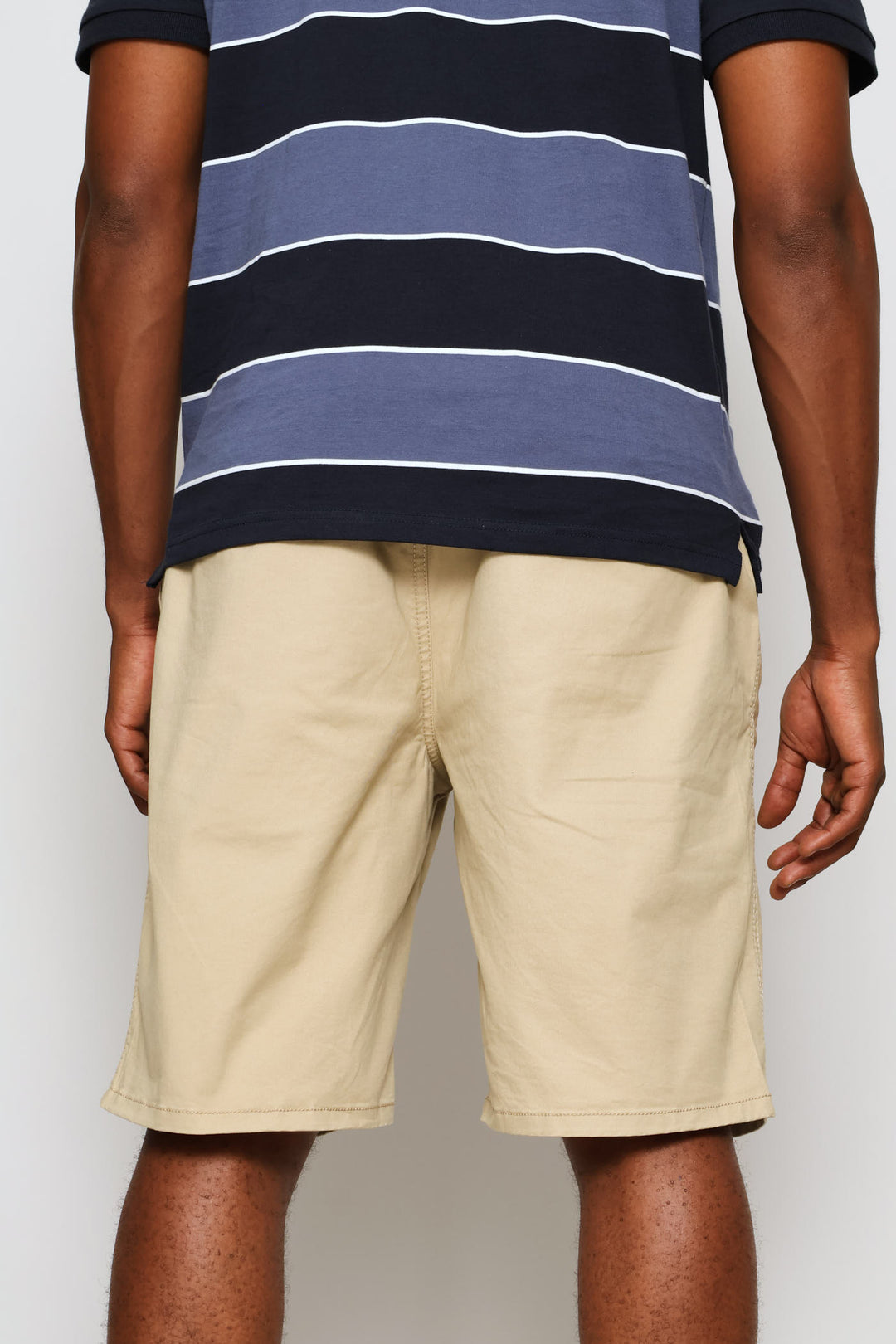 Elasticated Chino Short - Stone