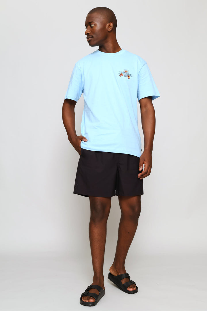 Offset Volley Shorts - Black