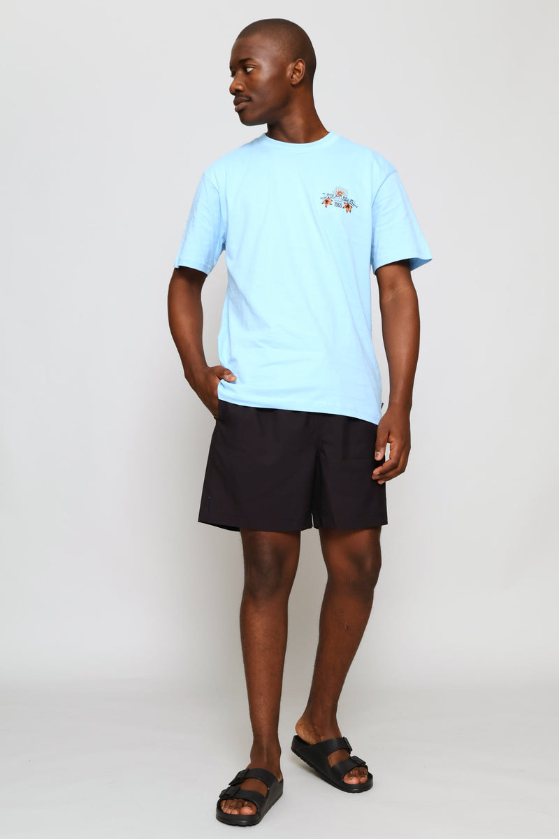 Offset Volley Shorts - Black
