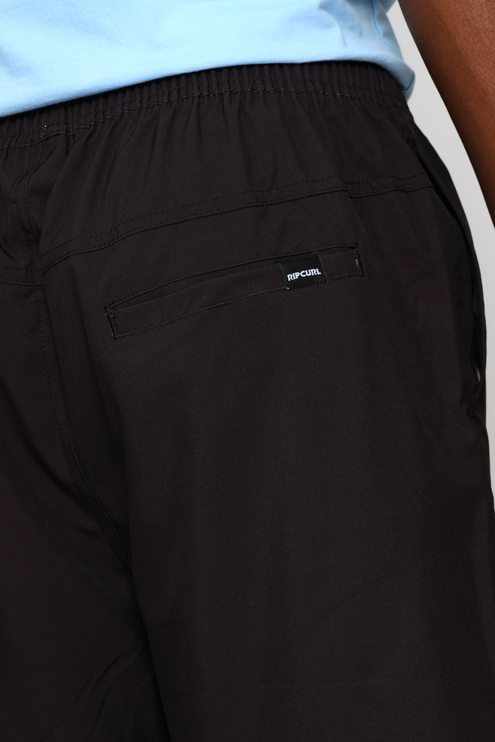 Offset Volley Shorts - Black