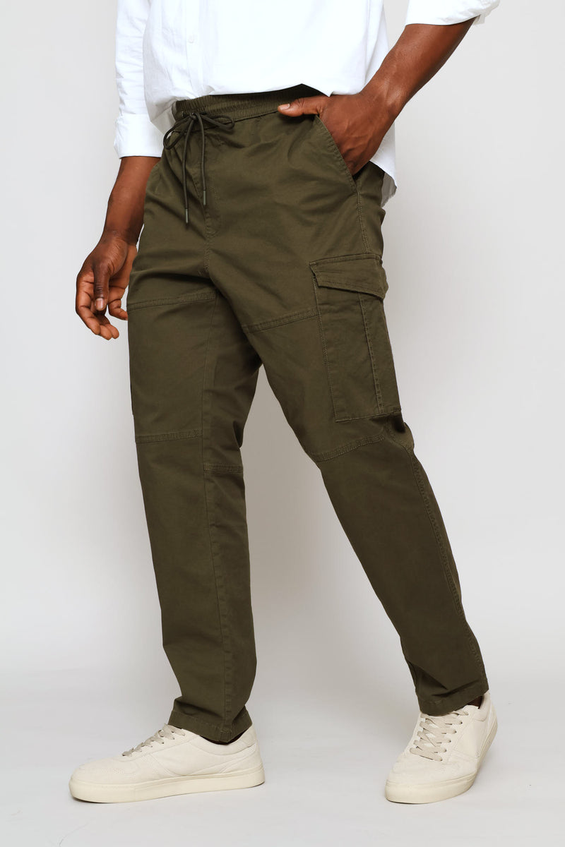 Uncuffed Cargo Jogger - Fatigue