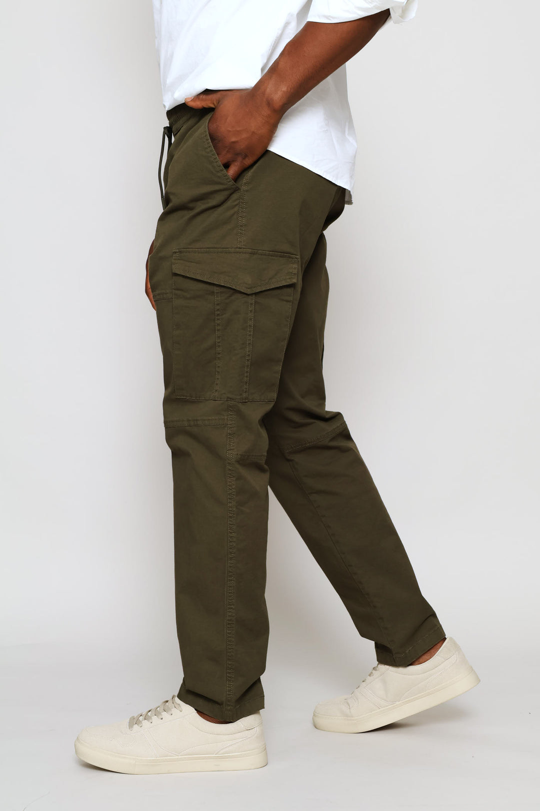 Uncuffed Cargo Jogger - Fatigue