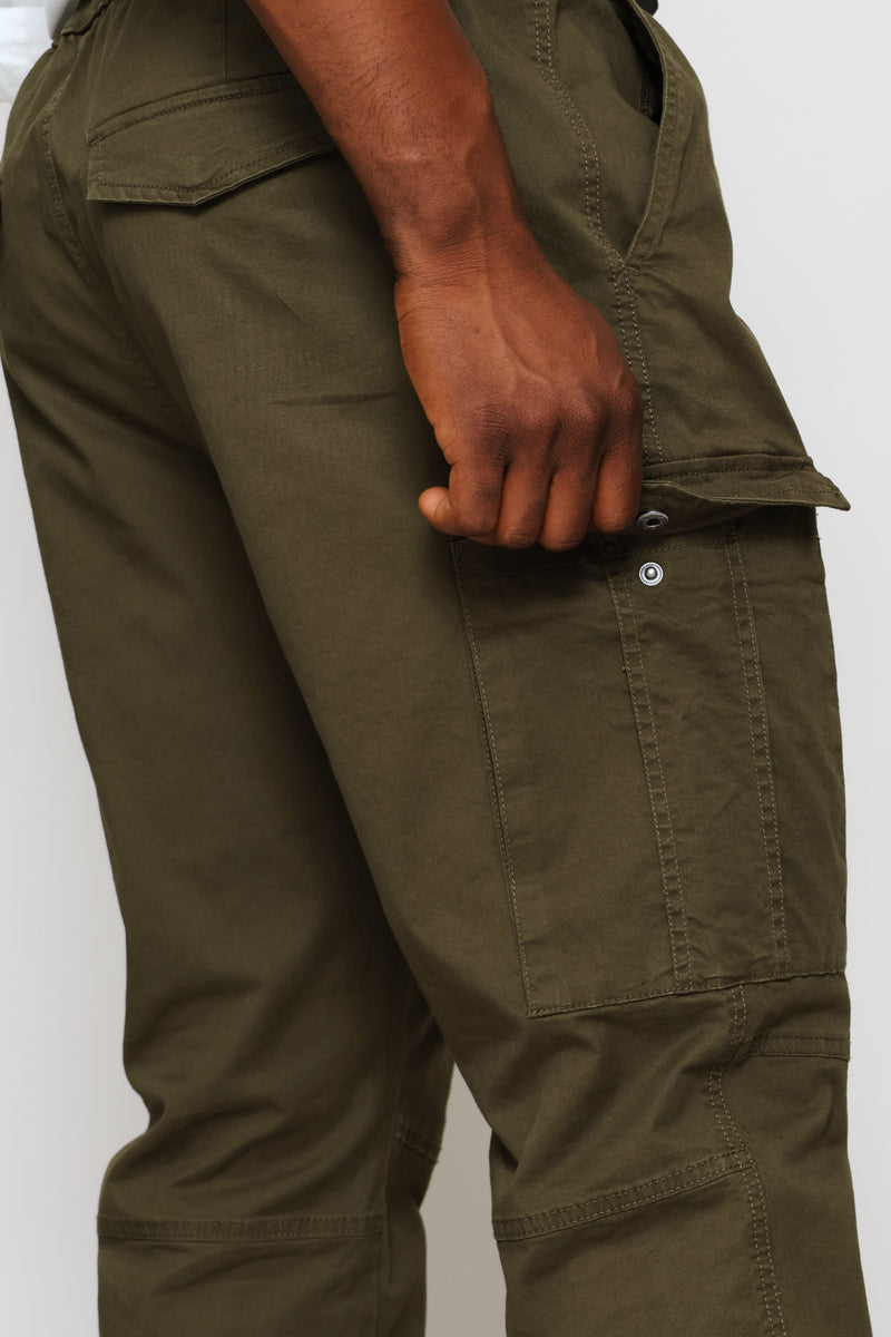 Uncuffed Cargo Jogger - Fatigue