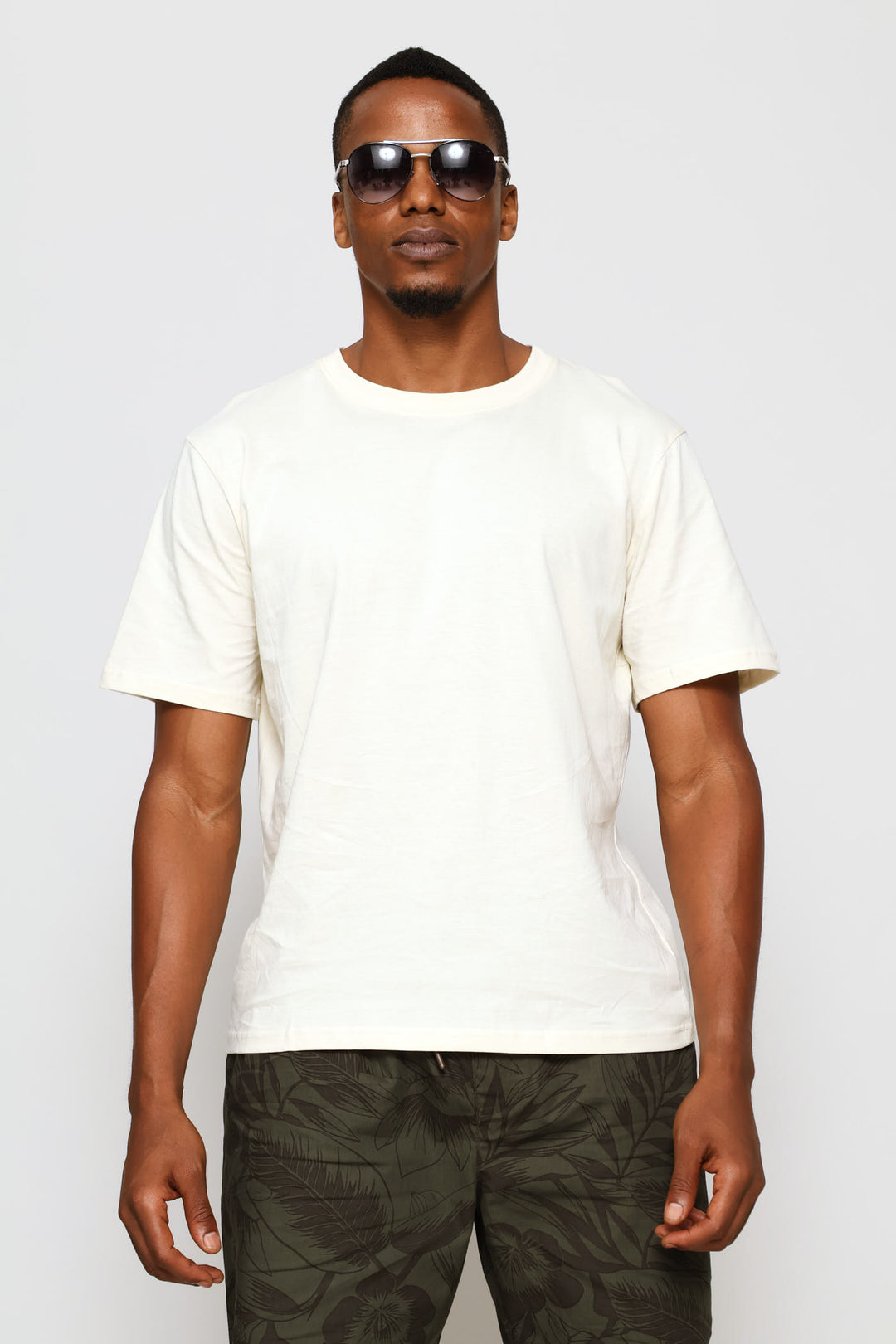 Plain Crew Tee - Ecru