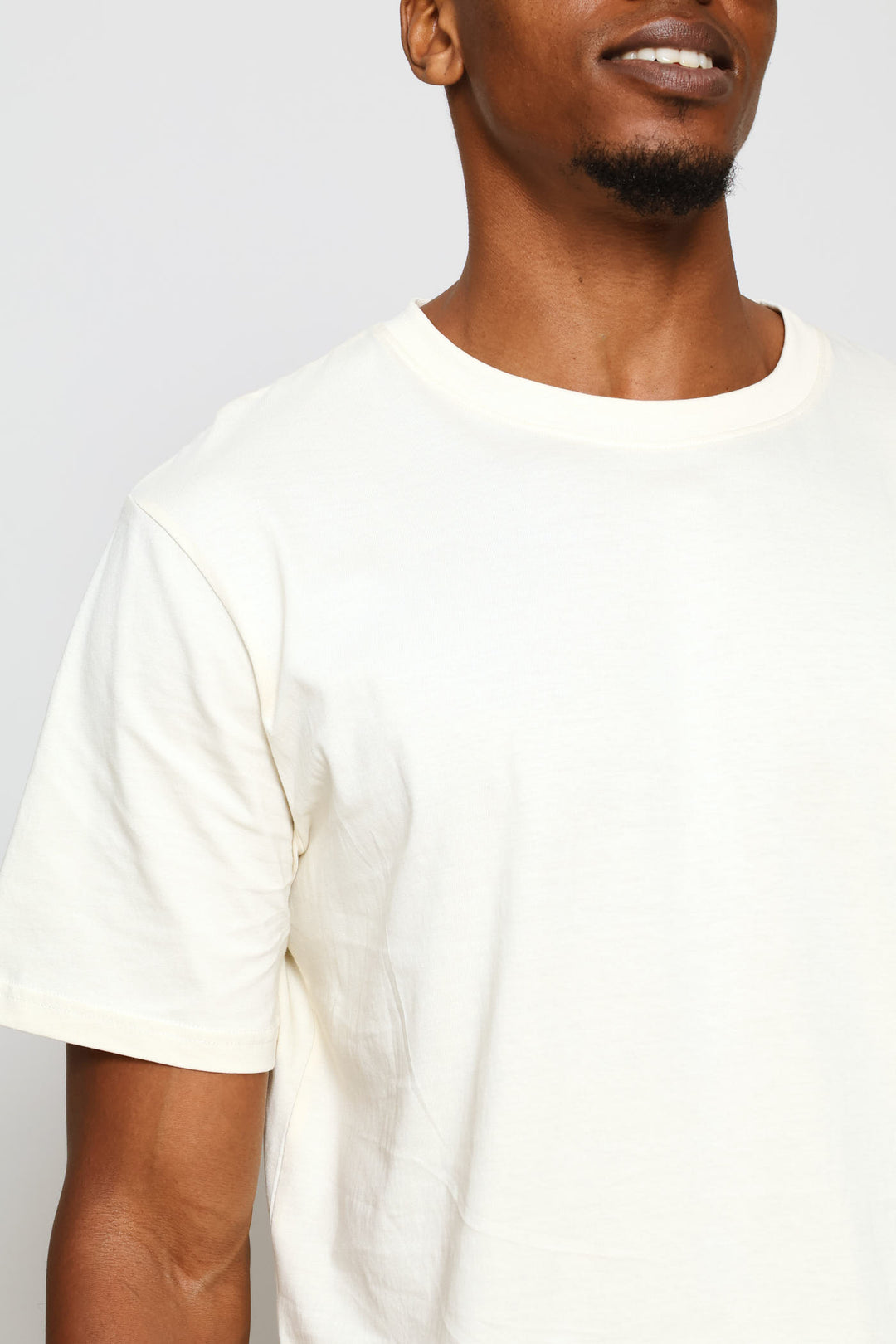 Plain Crew Tee - Ecru
