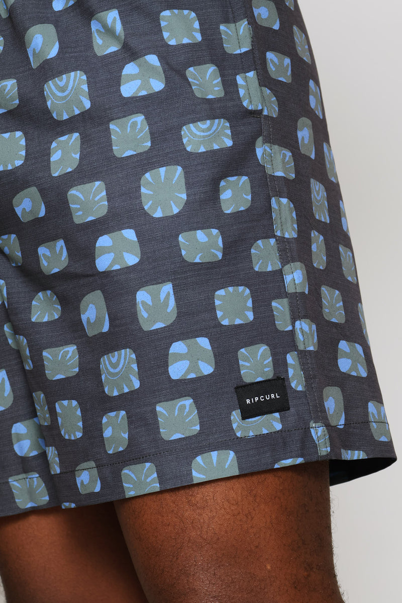 Pacific Rinse Volley Shorts - Navy
