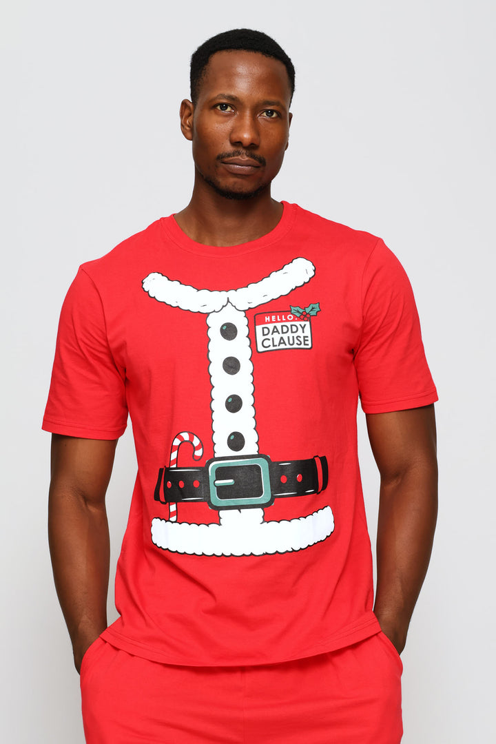 Santa Suit Christmas Tee - Red