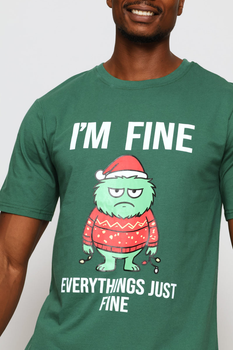 Festive Monster T-Shirt - Green