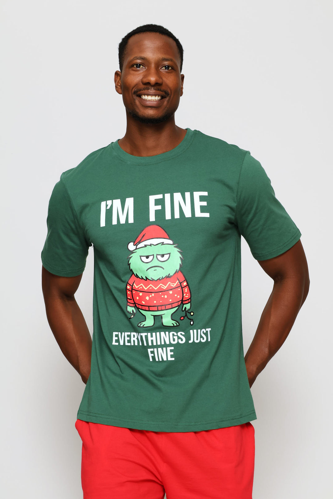 Festive Monster T-Shirt - Green