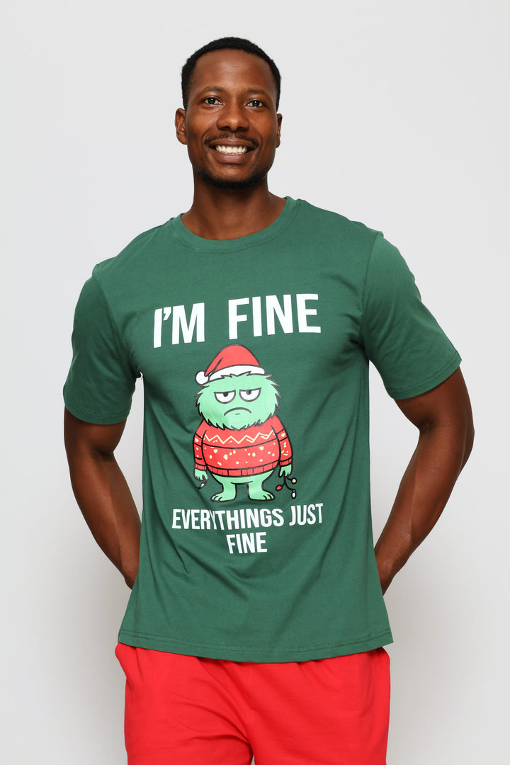 Festive Monster T-Shirt - Green