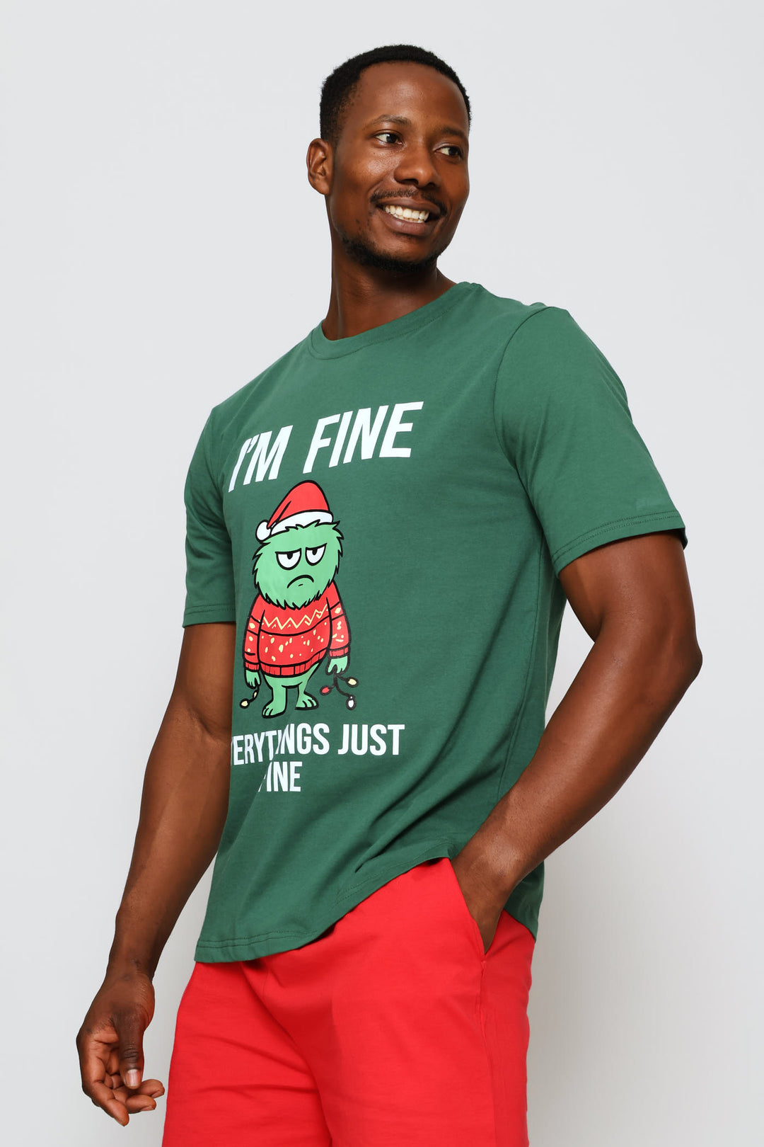 Festive Monster T-Shirt - Green